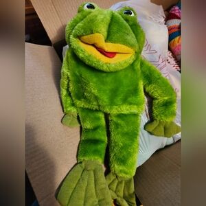 Frog Hand Puppet Vintage 1982 Dakin Co